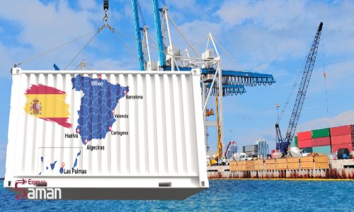 مدت زمان حمل بار به اسپانیا